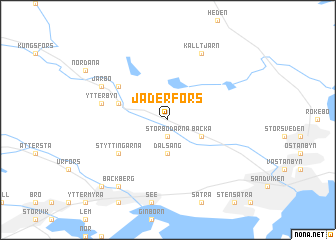 map of Jäderfors