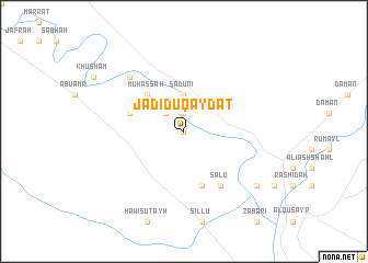 map of Jadīd ‘Uqaydāt