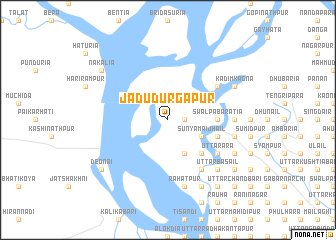 map of Jādu Durgāpur