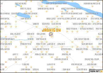 map of Jadwigów