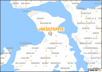 map of Jægerspris