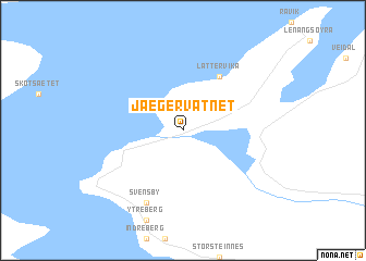 map of Jægervatnet