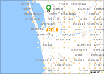 map of Ja-Ela