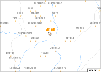 map of Jaén