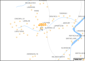 map of Jaén