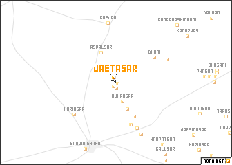 map of Jaetasar