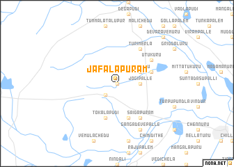 map of Jāfalāpuram