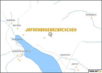 map of Ja‘farābād-e Bāzbachcheh