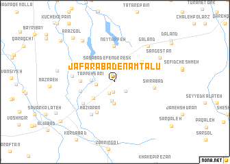 map of Ja‘farābād-e Nāmtalū