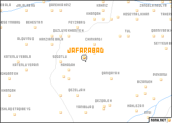 map of Jā‘farābād