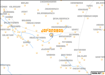 map of Ja‘farābād