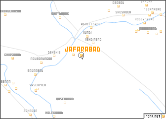 map of Ja‘farābād