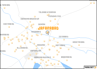 map of Ja‘farābād