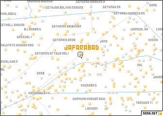 map of Jāfarābād