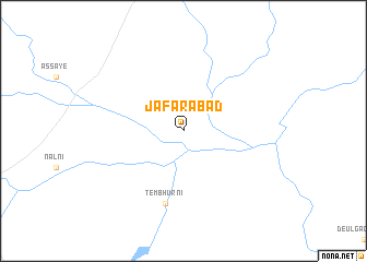 map of Jāfarābād