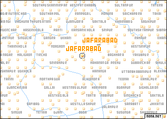 map of Jāfarābād