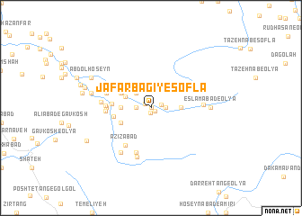 map of Ja‘farbagī-ye Soflá