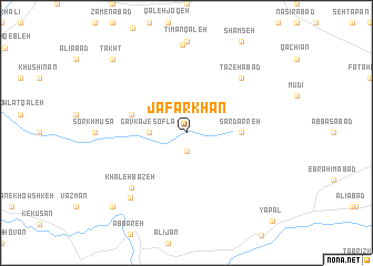 map of Ja‘farkhān