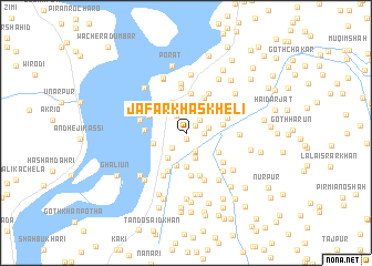 map of Jafar Khāskheli