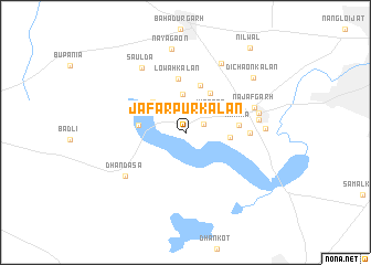 map of Jāfarpur Kalān