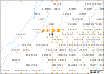 map of Jāfarpur