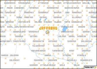 map of Jāfrābād