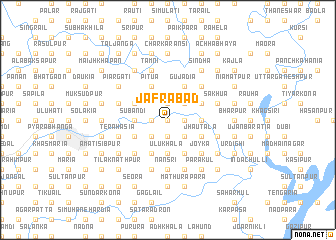 map of Jāfrābād