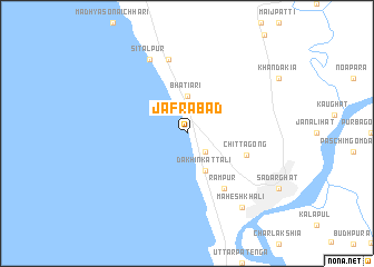 map of Jafrābād