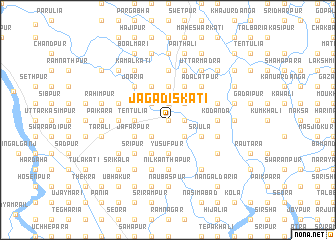 map of Jagadiskāti