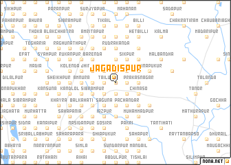 map of Jagadispur