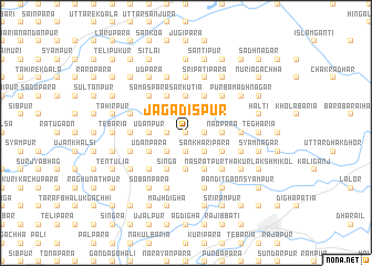 map of Jagadispur