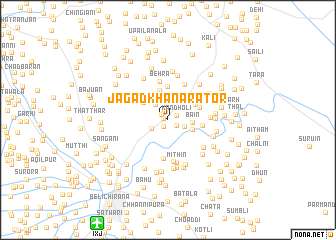 map of Jagādkhāna Rator