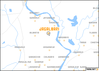 map of Jagalbāri