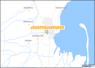 map of Jagannādhapuram