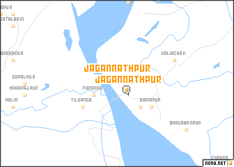 map of Jagannāthpur