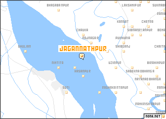 map of Jagannāthpur