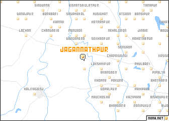 map of Jagannāthpur