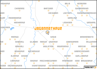 map of Jagannāthpur