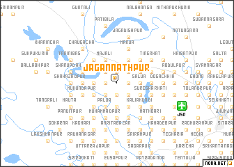 map of Jagannāthpur