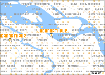 map of Jagannāthpur