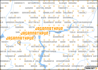 map of Jagannāthpur