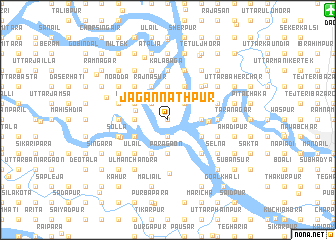 map of Jagannāthpur