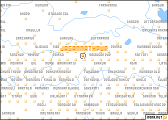 map of Jagannāthpur