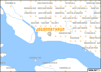 map of Jagannāthpur