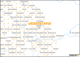 map of Jagannāthpur