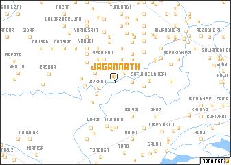 map of Jagannāth