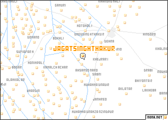 map of Jagat Singh Thākur