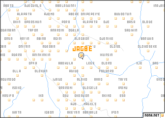 map of Jagbe