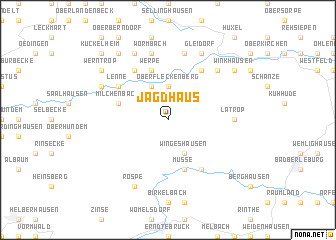 map of Jagdhaus
