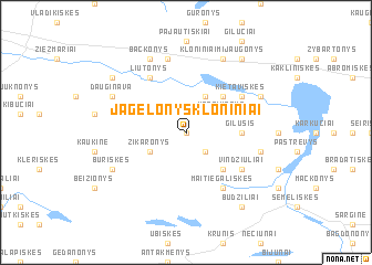 map of Jagėlonys Kloniniai